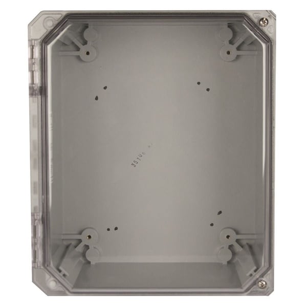 Wiegmann Fiberglass Enclosure, 14 in H, 6 in D, NEAM 4X, Hinged HW